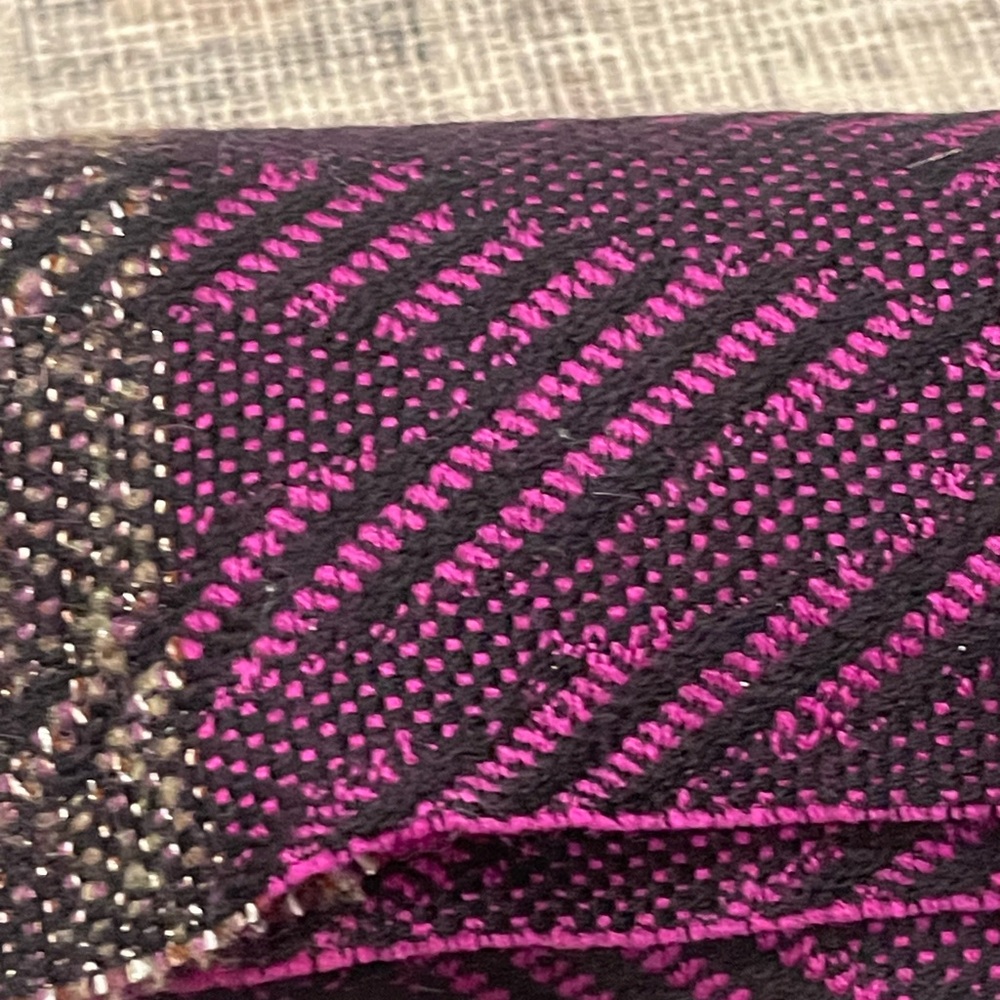 MISSONI Oversized Wool Mohair Fringe Shawl / Scarf Multicolor 65”× 29” - Picture 11 of 12